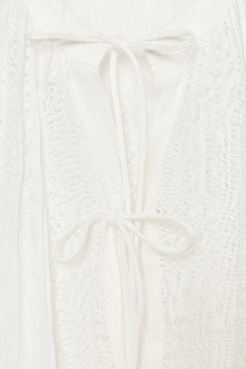 BLOUSE EN LIN À NŒUDS ZW COLLECTION