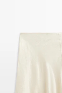 Flowing satin midi skirt - STUDIO
