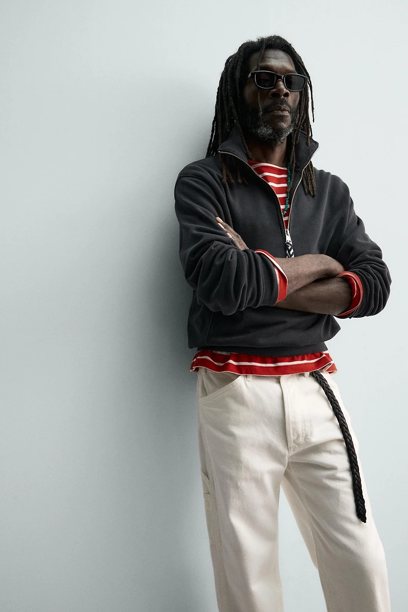 AARON LEVINE X ZARA QUARTER-ZIP SWEATSHIRT