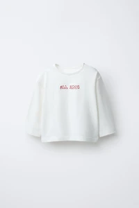 THREE-PACK OF STRIPED T-SHIRTS WITH EMBROIDERED TEXT