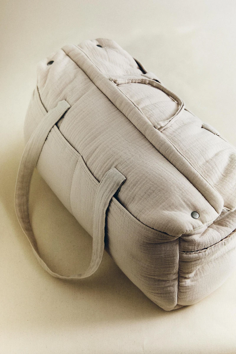 COTTON DIAPER BAG WITH A MOON