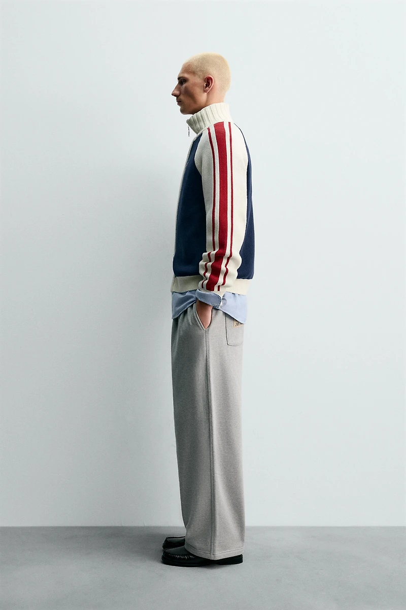 GILET EN MAILLE COLOR BLOCK BANDES CHAMPION ® X ZARA