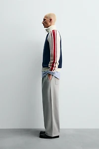 GILET EN MAILLE COLOR BLOCK BANDES CHAMPION ® X ZARA