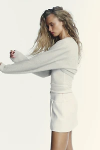 JUPE-CULOTTE CEINTURE