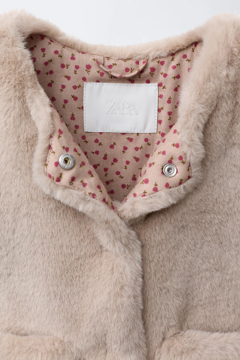 FAUX FUR VEST