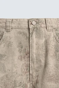 PANTALON BALLOON FIT À IMPRIMÉ ABSTRAIT