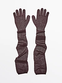Long knit gloves - STUDIO