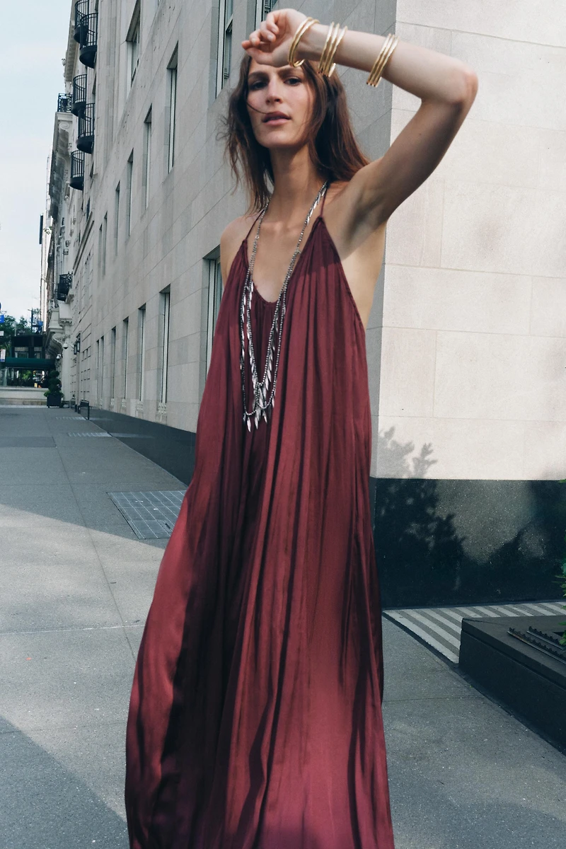 ZW COLLECTION SATIN LONG DRESS