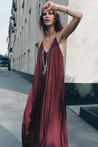 ZW COLLECTION SATIN LONG DRESS