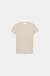 SHORT SLEEVE LINEN BLEND T-SHIRT