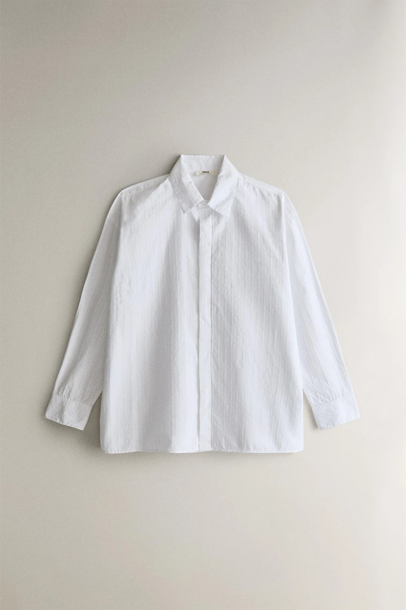 CHEMISE MANCHES LONGUES EN COTON