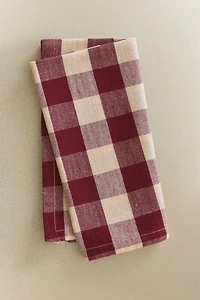 PACK OF LARGE CHECK NAPKINS (PACK OF 2)