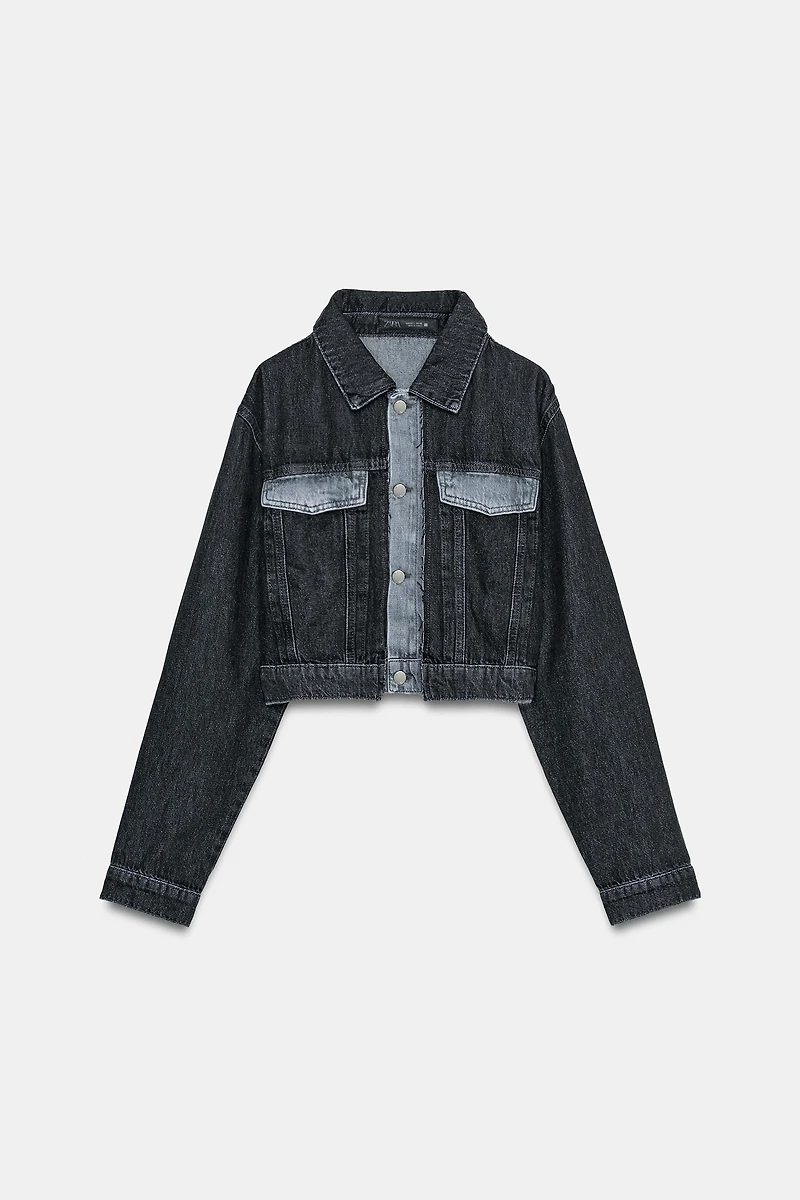 Z1975 CONTRAST SHORT DENIM JACKET