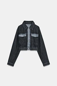 Z1975 CONTRAST SHORT DENIM JACKET
