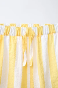 STRIPED SEERSUCKER PANTS