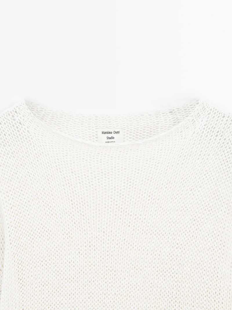 Oversize short sleeve sweater - STUDIO