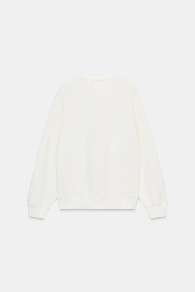 CONTRASTING BOW SWEATSHIRT