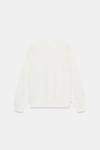 CONTRASTING BOW SWEATSHIRT