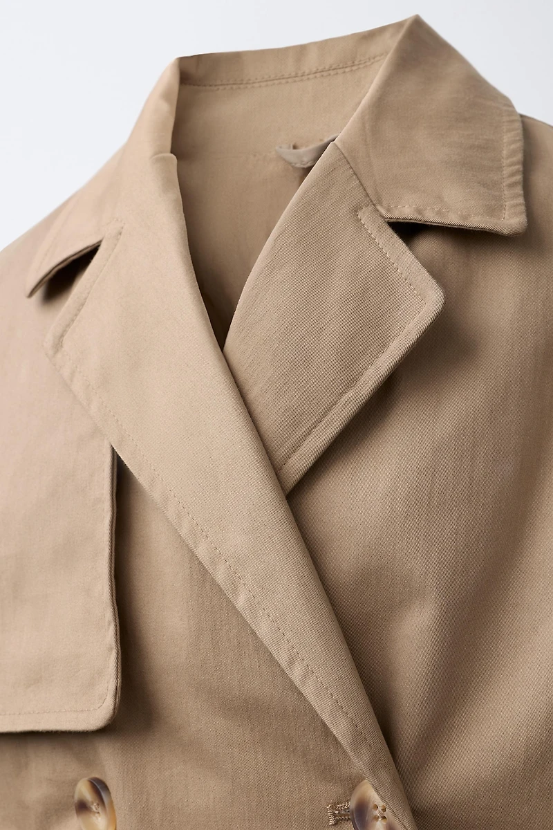 LONG BELTED TRENCH COAT