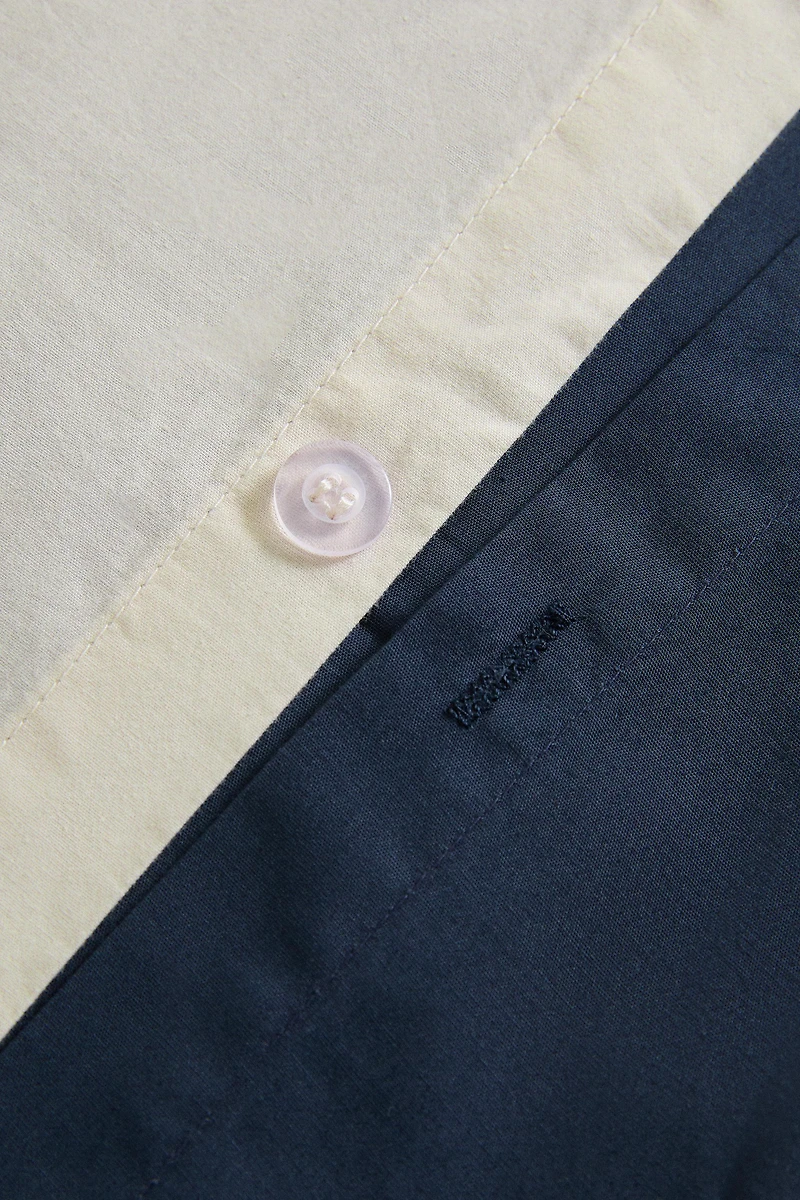 REVERSIBLE COTTON PERCALE DUVET COVER