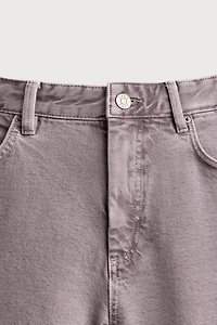 WASHED STRAIGHT FIT PANTS