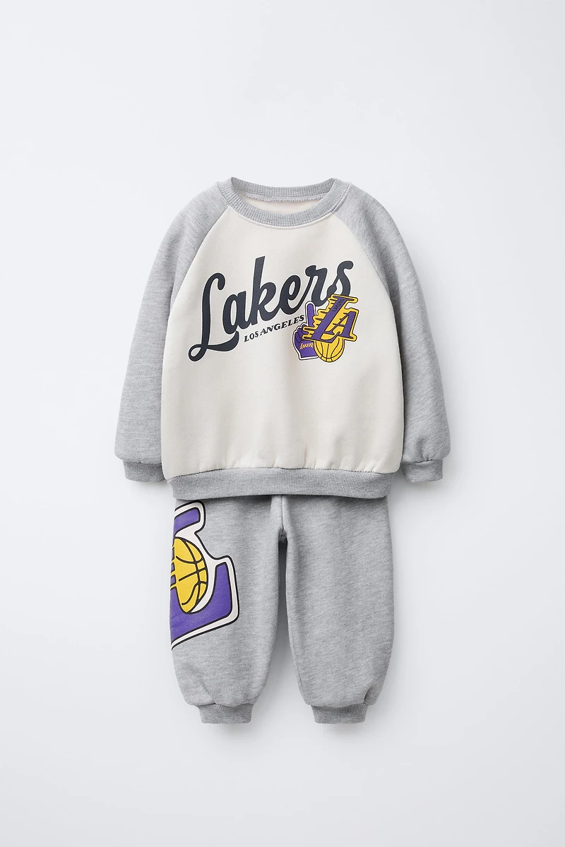 NBA JOGGING SWEATSHIRT AND JOGGER PANTS SET - LOS ANGELES LAKERS