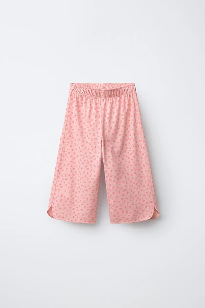 JUPE-CULOTTE À FLEURS