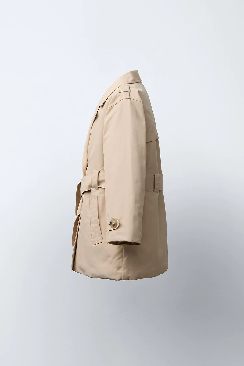 TRENCH MATELASSÉ CEINTURÉE