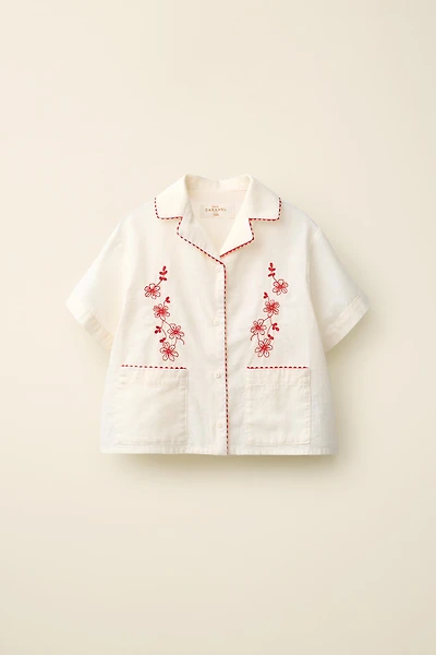 EMBROIDERED SHIRT CREATED BY CARAMEL LONDON X ZARA