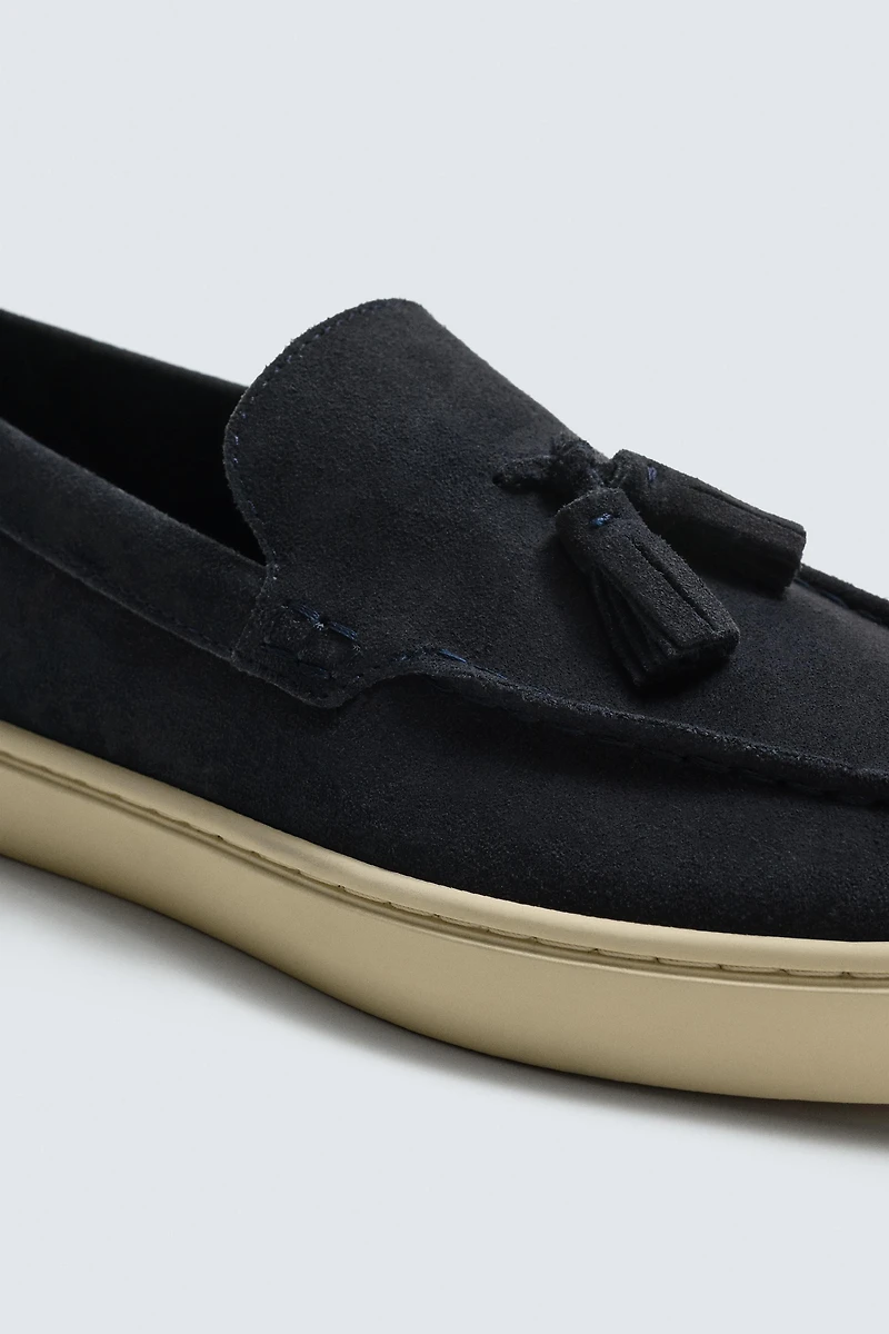 CASUAL LEATHER TASSEL LOAFERS