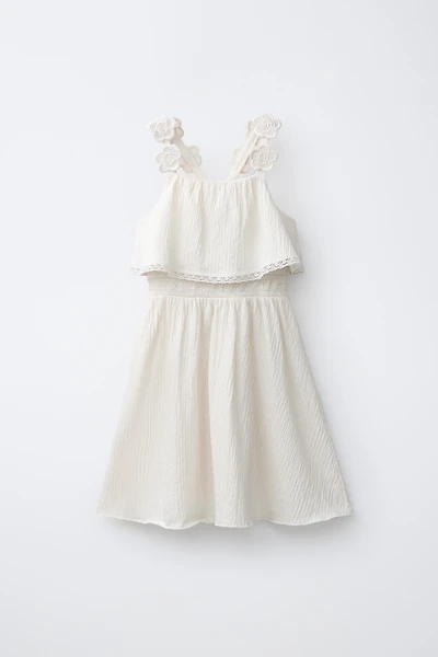 EMBROIDERED FLORAL DRESS
