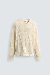 OPEN KNIT CABLE JUMPER