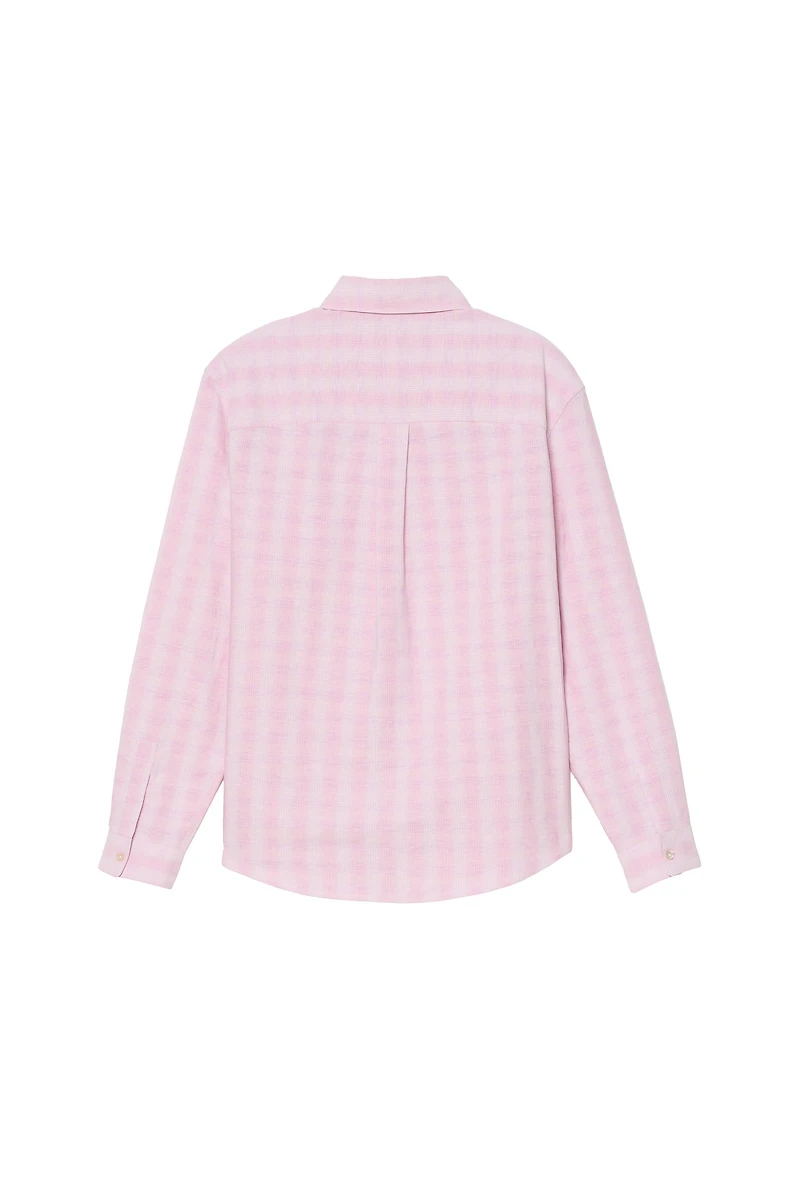 COTTON - LINEN PLAID SHIRT