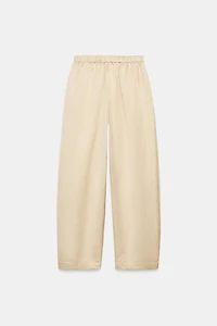ZW COLLECTION SATIN EFFECT BARREL PANTS