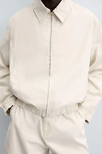STRIPED TEXTURED JACKET