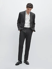 Cold wool suit trousers