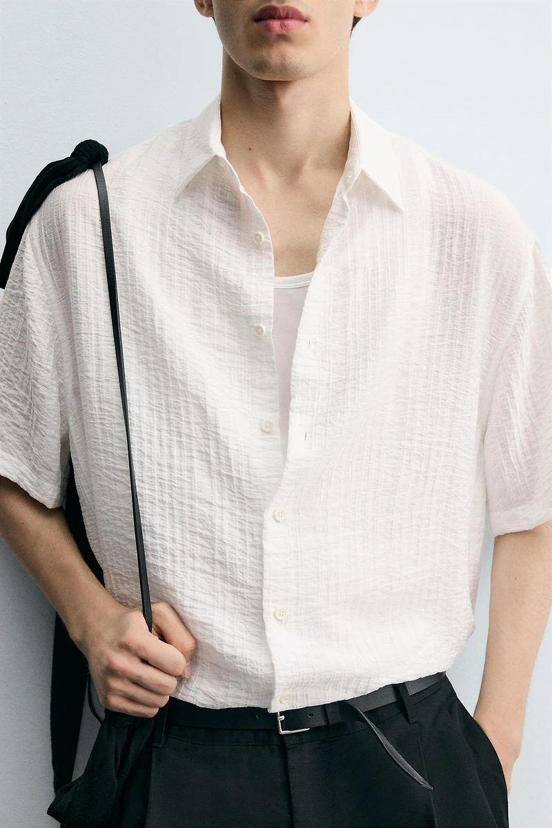 CHEMISE FLUIDE STRUCTURÉE