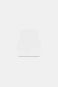 TOP CROPPED EN COTON