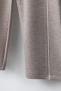 PANTALON WIDE LEG GYM LISERÉS CONTRASTE