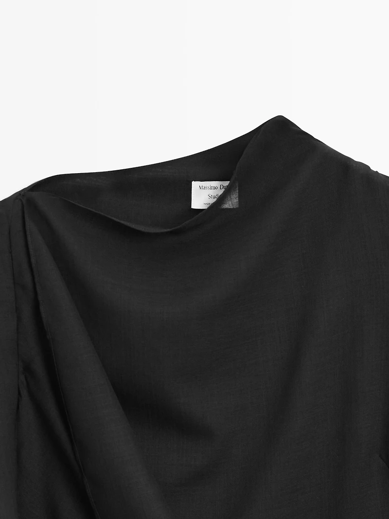 Midi dress with hood detail - STUDIO