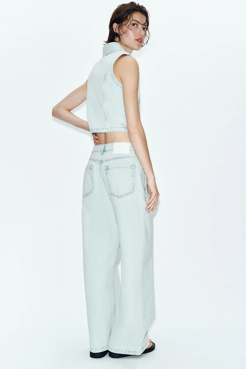 Z1975 LOW-RISE CROSSED JEANS