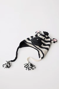 100% WOOL ZEBRA HAT LIMITED EDITION