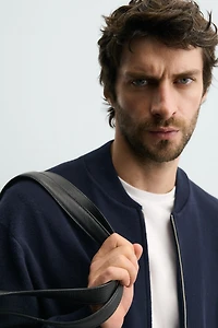 COTTON BLEND KNIT JACKET