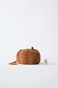 SAC BANDOULIÈRE CITROUILLE PEAU DE MOUTON
