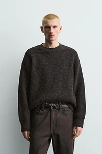 CONTRAST TEXTURED JUMPER