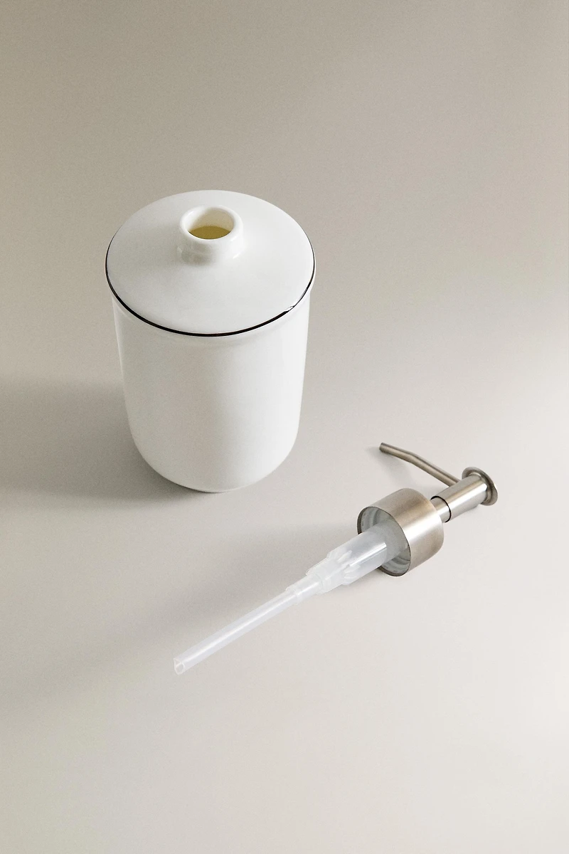 BONE CHINA SOAP DISPENSER
