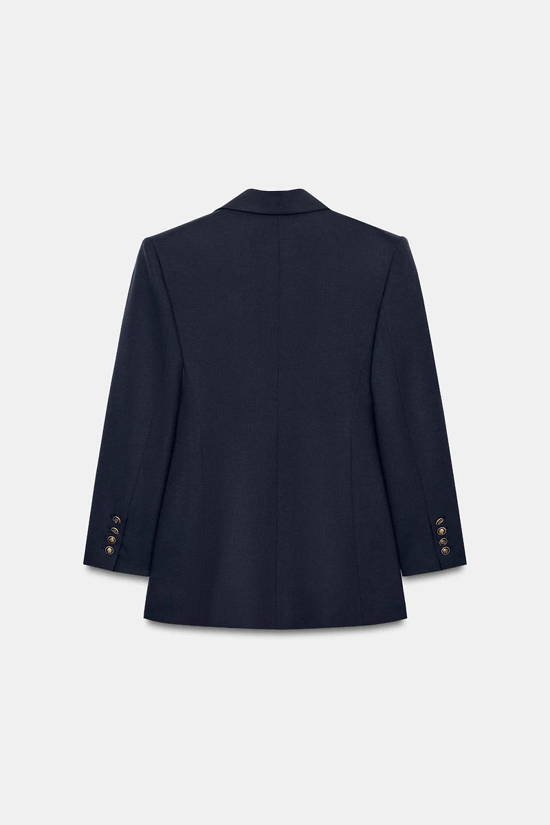 ZW COLLECTION FITTED BUTTONED BLAZER