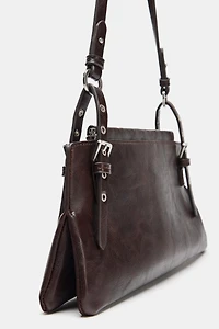 STUDDED SHOULDER BAG