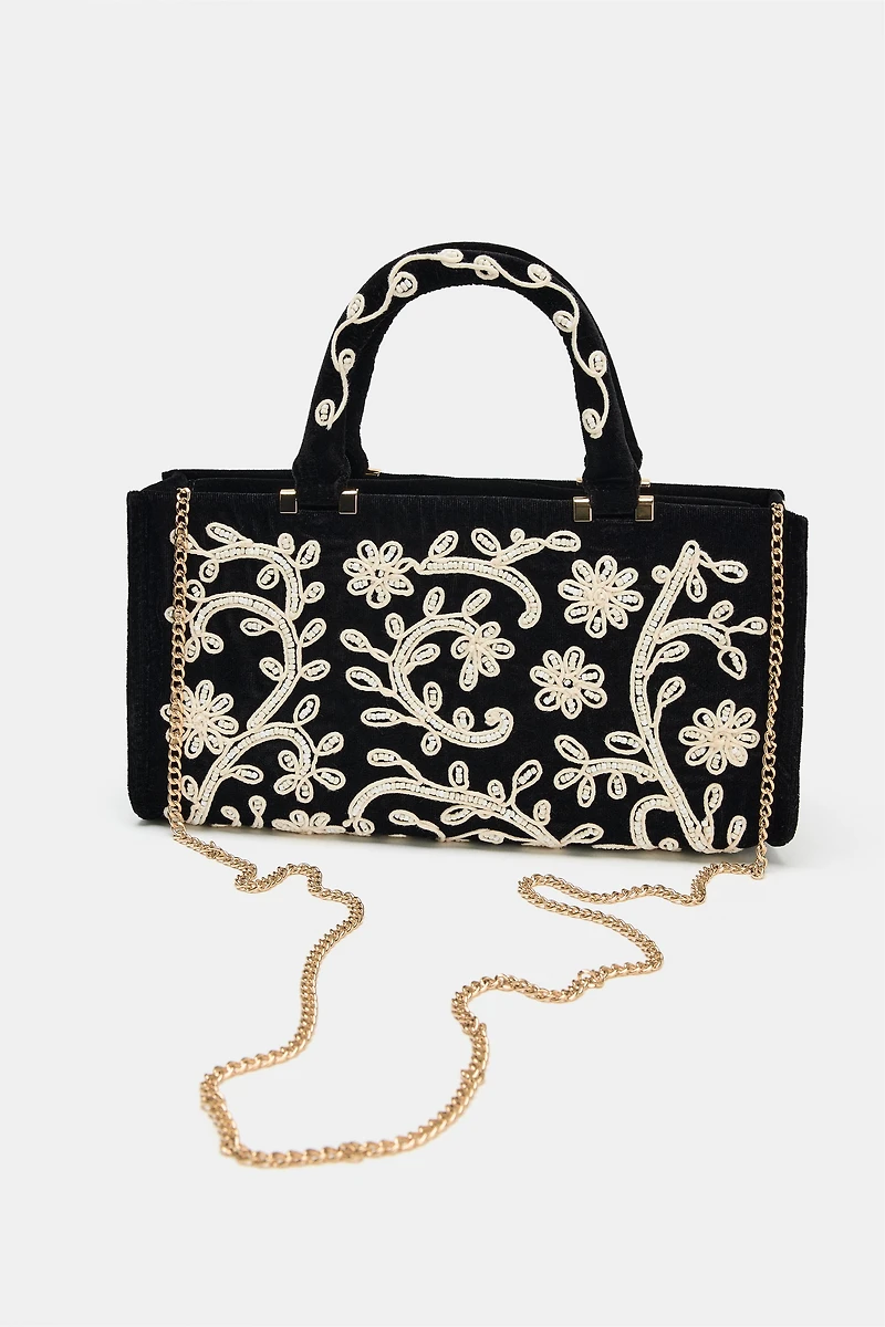 EMBROIDERED CITY BAG