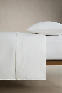 EMBOSSED COTTON AND LINEN DUVET COVER